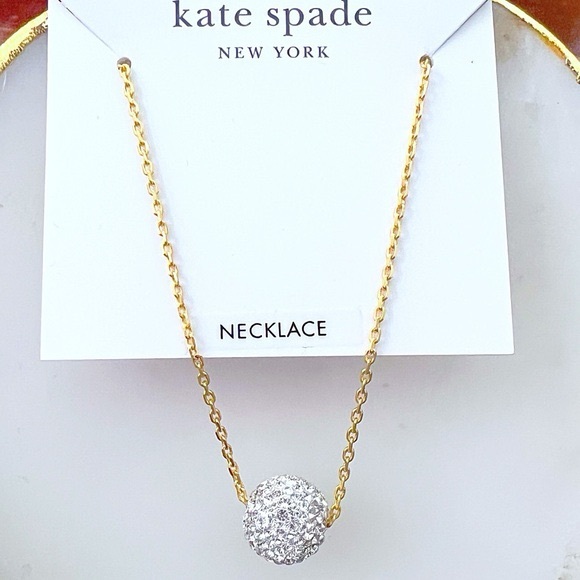 Kate spade razzle dazzle mini pendant gold necklace 💖 - Picture 1 of 5